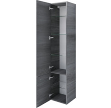 Hochschrank Pelipal Napoli, Cavallino, Milano BxHxT 35 x 169 cm x 35 cm Frontfarbe graphit struktur quer holzdekor