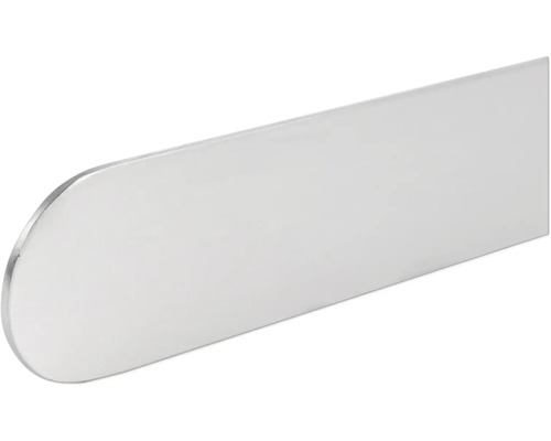 Baguette plate en métal avec extrémité arrondie