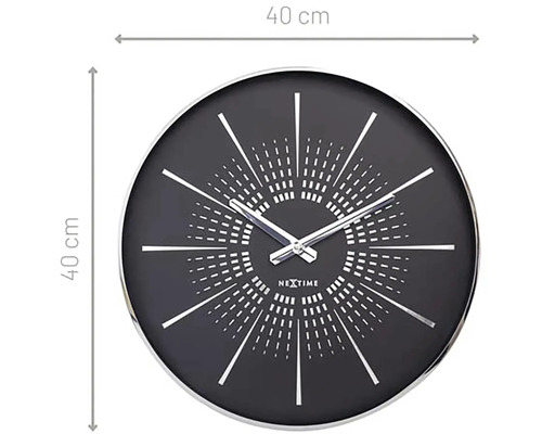 Horloge murale ronde Nextime, diamètre 40 centimètres