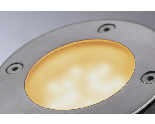 Spot encastrable au sol en métal avec lumière