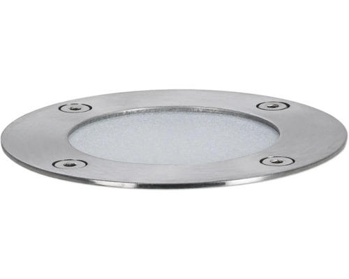 Spot encastrable au sol avec cache rond en acier inoxydable