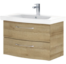 Waschtischunterschrank mit zwei Schubladen und Waschbecken
