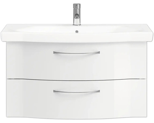 Waschtischunterschrank mit zwei Schubladen und Armatur