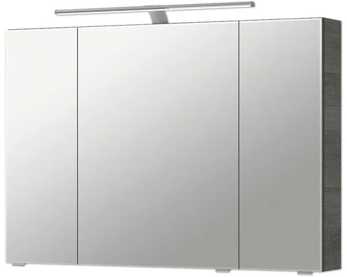 Spiegelschrank mit drei Türen und Beleuchtung