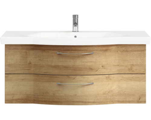 Waschtischunterschrank mit zwei Schubladen und Waschbecken