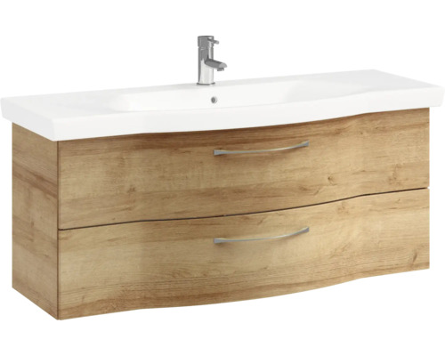 Meuble-lavabo avec deux tiroirs et robinetterie