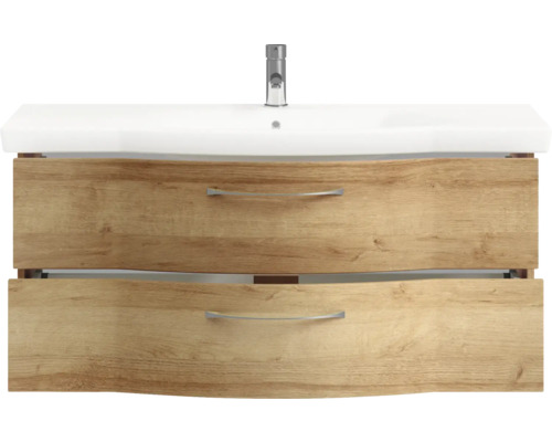 Meuble sous-vasque avec deux tiroirs et vasque à poser