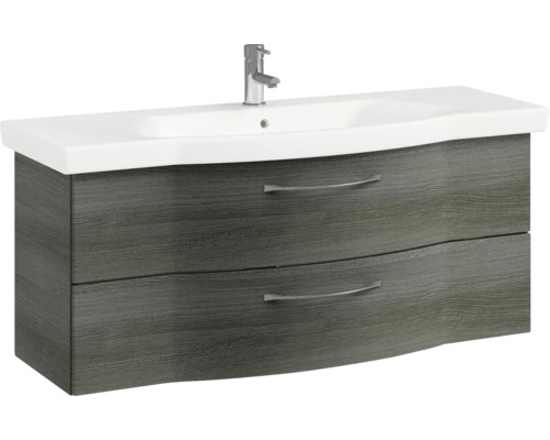 Waschtischunterschrank mit Waschbecken und zwei Schubladen