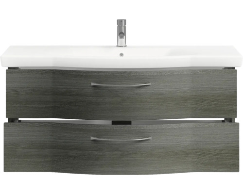 Waschtischunterschrank mit Waschbecken und zwei Schubladen