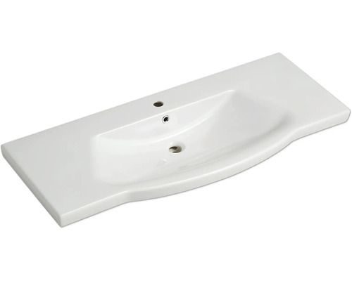 Keramikwaschtisch mit Hahnloch und Überlauf