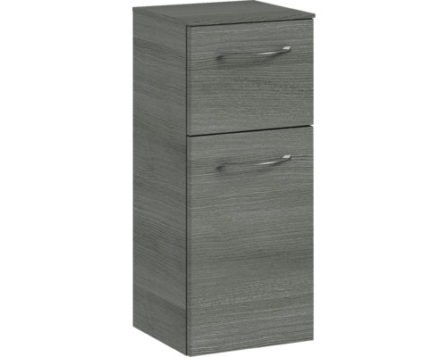 Grauer Waschtischunterschrank mit zwei Schubladen