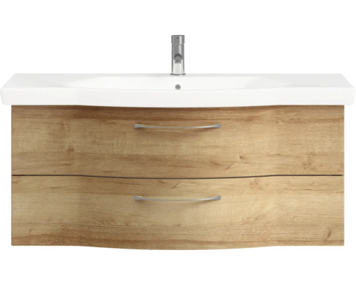 Waschtischunterschrank mit zwei Schubladen und Waschbecken