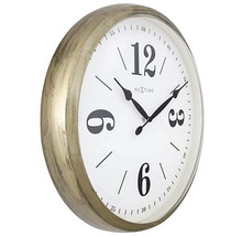 Horloge murale Classic métal or blanc Ø 39 cm