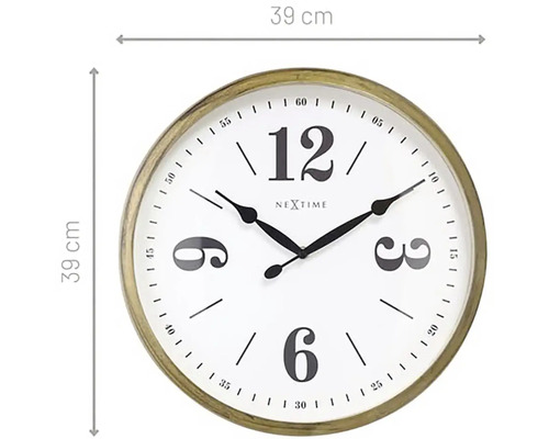 Nextime Wanduhr, Durchmesser 39 Zentimeter