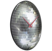Horloge murale Disco ball verre bombé Ø 35 cm
