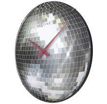 Horloge murale Disco ball verre bombé Ø 35 cm