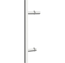 Duschtür mit Seitenwand SCHULTE Alexa Style 2.0 ExpressPlus 80 x 80 cm Profil aluminium Klarglas schmutzabweisende Glasbeschichtung Türanschlag rechts Türanschlag links