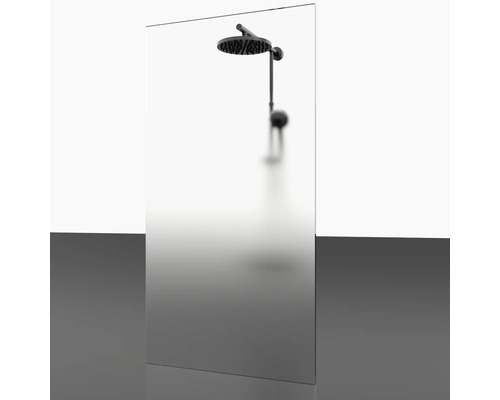 Douche à l''italienne avec pomme de douche et bras de douche