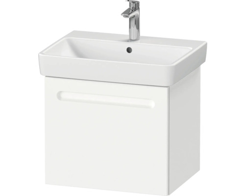Waschtischunterschrank mit Aufsatzwaschbecken und Armatur