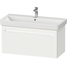 Badmöbel-Set DURAVIT No.1 BxHxT 100 x 200 x 45 cm Frontfarbe weiß mit Waschtisch weiß und Waschtischunterschrank Spiegelschrank mit LED-Beleuchtung N10184018180000