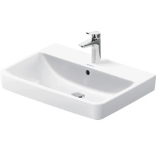 Meuble de salle de bains 3 pièces DURAVIT No.1 65 x 200 x 45 cm façade graphite avec vasque en céramique blanc avec lavabo sous-vasque armoire de toilette lumineuse N10167R49490000