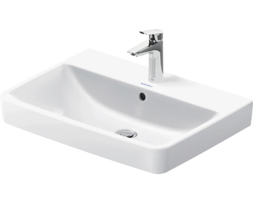 Aufsatzwaschbecken aus Sanitärkeramik mit Armatur