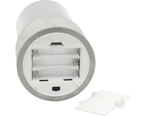 Compartiment à piles d''une bougie LED