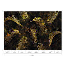 Fototapete mit Palmenmuster, 400 cm breit und 270 cm hoch