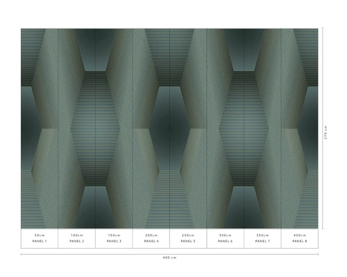 Fototapete mit geometrischem Design für die Wandgestaltung