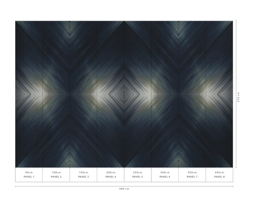 Fototapete mit geometrischem Muster und Maßangaben