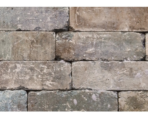 Nahaufnahme einer Wand aus Ziegelsteinen