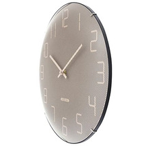 Horloge murale Shade verre bombé plastique rose Ø 35 cm