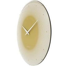 Wanduhr Deep gewölbtes Glas gelb Ø 50 cm
