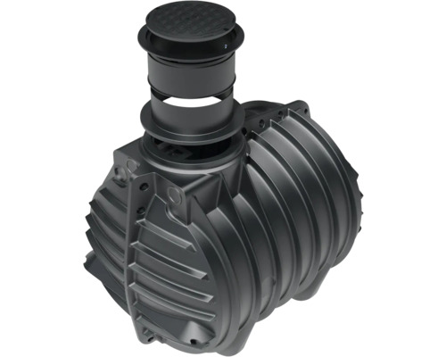 Regenwassertank aus Kunststoff mit Revisionsschacht