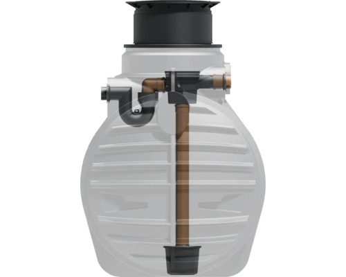 Regenwassertank mit internem Rohrsystem für die Regenwassernutzung