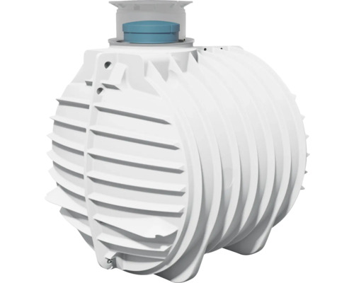 Weisse Zisterne zur Regenwassernutzung