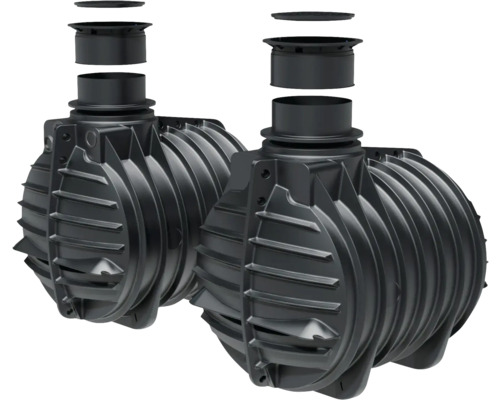 Zwei Regenwassertanks mit Abdeckung