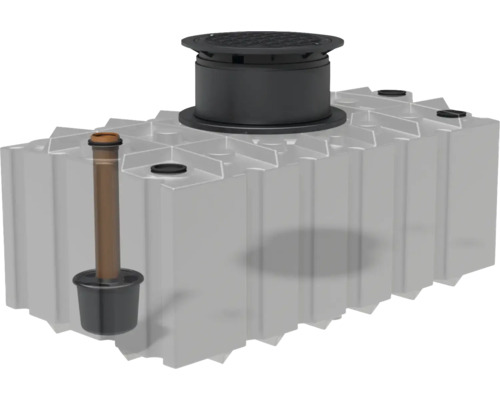 Versickerungsanlage mit Kontrollschacht und Filterrohr