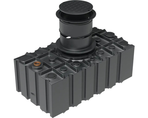 Regenwassertank aus Kunststoff mit Deckel