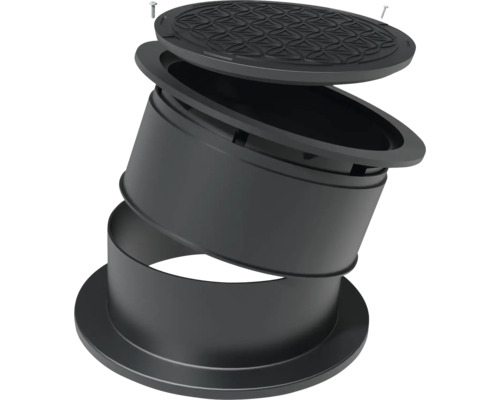 Schachtabdeckung mit Ausgleichsring und Schrauben für den Aussenbereich