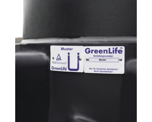 Réservoir GreenLife avec le label TÜV Rheinland