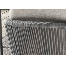 Coin salon Destiny LUCCA IMOLA 4 fauteuils + table 165/215x100x75 cm extensible