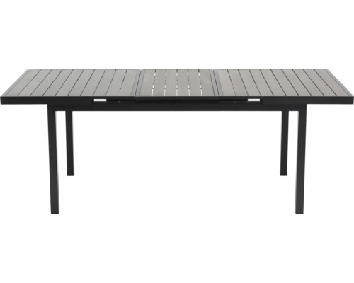 Table de jardin extensible avec structure à lamelles