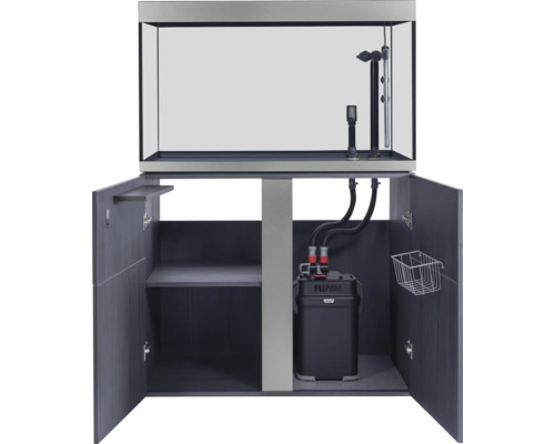 Aquarium combiné avec meuble bas et filtre externe