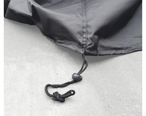 Schwarze Schutzhülle mit Kordelzug