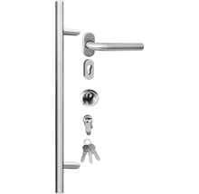 Haustür Aluminium/PVC Smart A400 2.0 RC2 anthrazit 1100 x 2100 mm Links inkl. Beschlagset, Stangengriff, Profilzylinder inkl. 3 Schlüssel