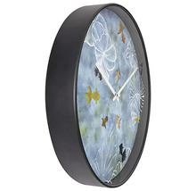Horloge murale Pfund plastique bleu Ø 30 cm