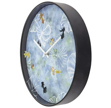 Horloge murale Pfund plastique bleu Ø 30 cm