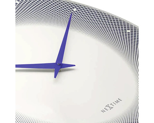 Nextime Wanduhr mit geometrischem Muster und Zeigern