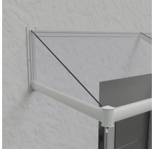 ARON Vordach Pultform Nancy VSG 200x100 cm weiß-thumb-4